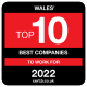 Top 10 - Wales' Best companies to work for 2022