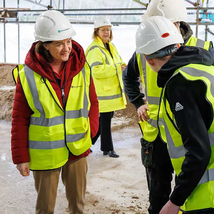 First Minister meets Bridgend College apprentices during National Apprenticeship Week